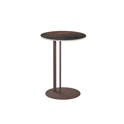 طاولة جانبية مودرن سيراميك و ستيل، 60×45 45 سم - بني product image 2