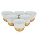 Al Saif Gallery Porcelain Coffee Cups Set, 6 Pieces - White Golden product image 2