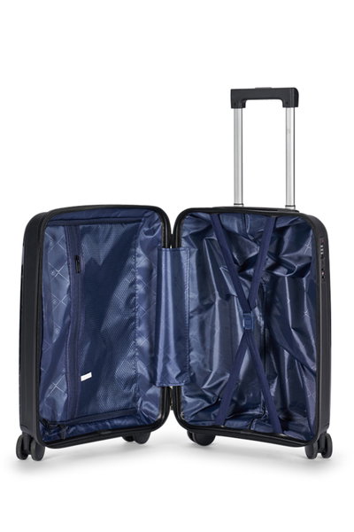 طقم شنط سفر بولي بروبيلين ليمرا، 3 مقاسات، 4 عجلات، بزاوية 360 درجة، LMA-PP518 - أسود product image 6