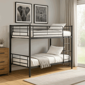 سرير مزدوج حديد، 153×100×190 سم - أسود product image