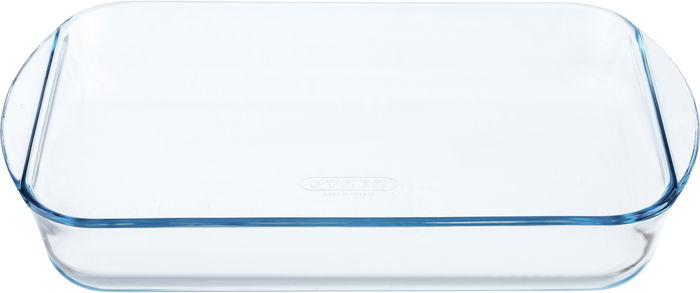 صينية فرن زجاج بيركس، 2.7 لتر، 35×23×6 سم، بمقبض - شفاف product image 1