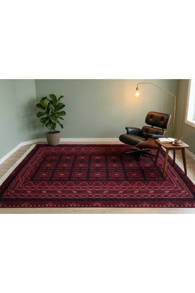 سجادة بوليستر سجادتي، 160×230 سم، نقشة همدان - أحمر product image 2