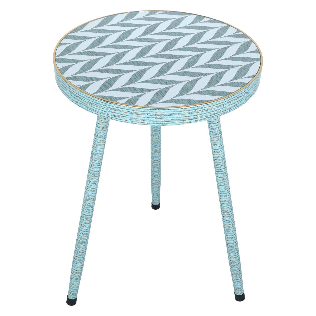 طاولة دائري مرايا السيف غاليري، 62×45×45 سم، نقش - أخضر product image 2