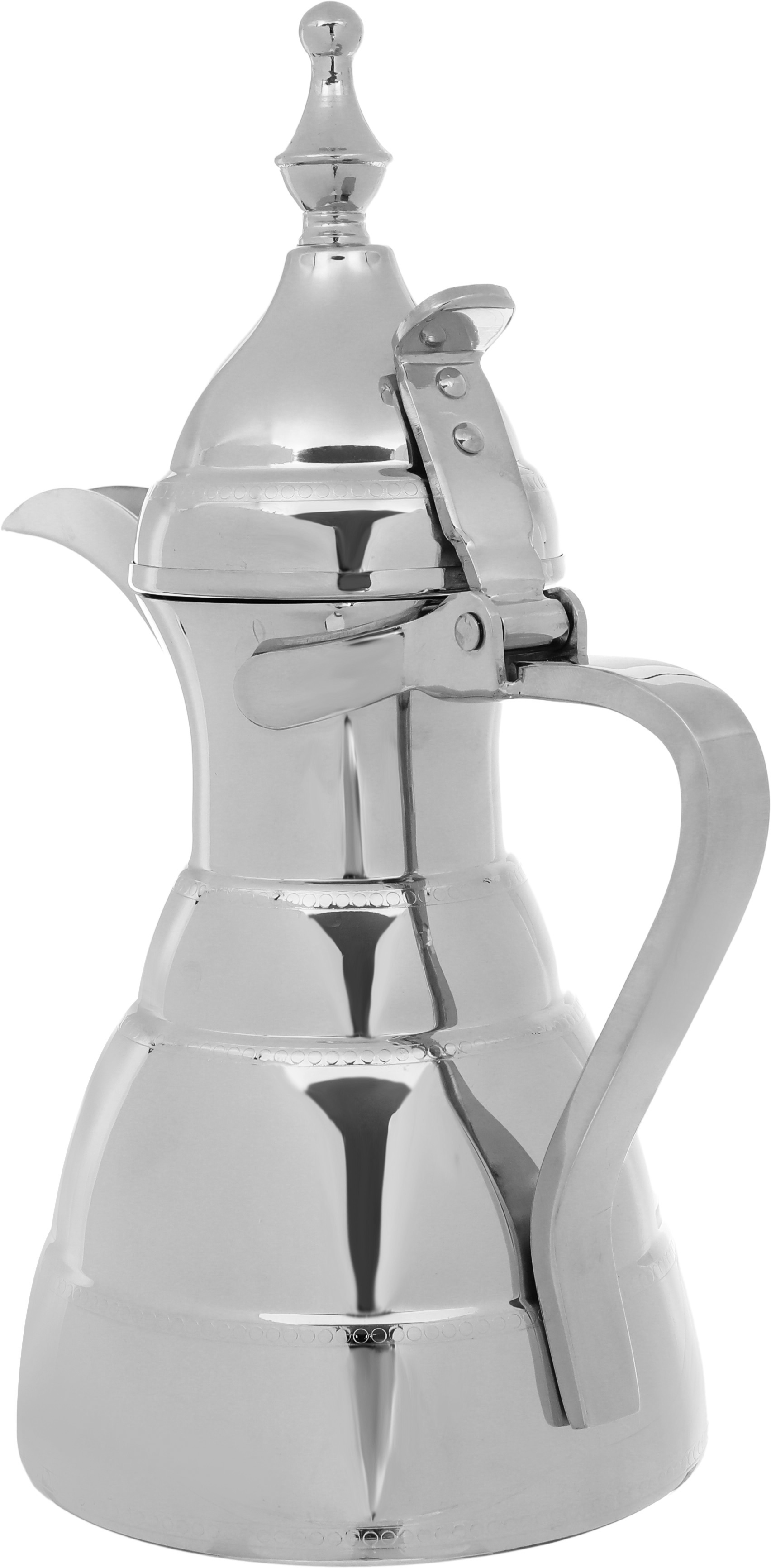 دلة وابريق مرحبا الدرعية استيل السيف بلص، قطعتين، 0.9 / 1.6 لتر - فضي product image 2