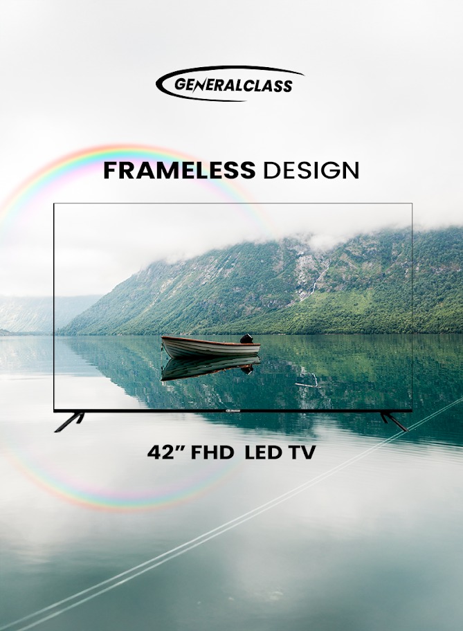 تلفزيون جنرال كلاس، 42 بوصة، فل اتش دي، ليد، 42US6000 - اسود product image 3