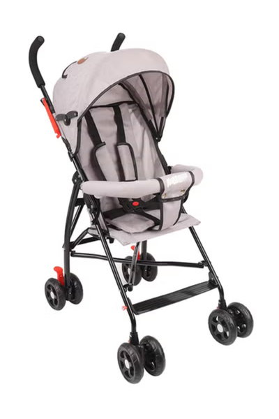 عربة اطفال قابلة للطي فان مومنت، مظلة قابلة للتعديل - رمادي product image 3