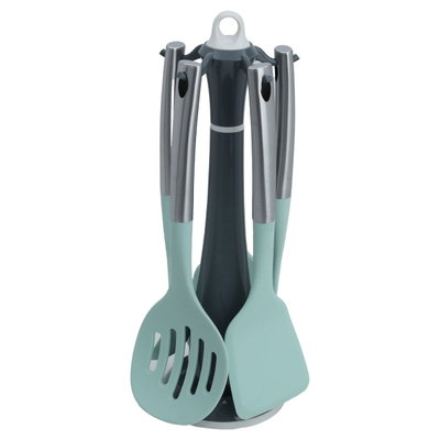 طقم ملاعق سيليكون السيف غاليري، 5 قطع - رمادي product image 2