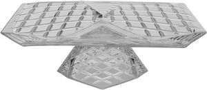 ستاند تقديم زجاج السيف غاليري، 33x33x10 سم، معين، قاعدة - شفاف product image