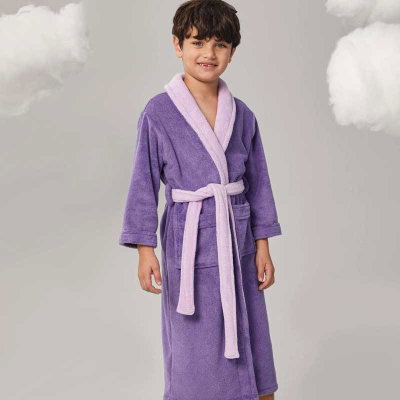 روب اطفال كورال فليس ريفي، 90×35 سم - بنفسجي product image 14
