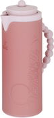 Al Saif Gallery Royal 7 glass thermos, 1 liter, with leather cover, glass inner shell, plastic outer shell - pink product image 2