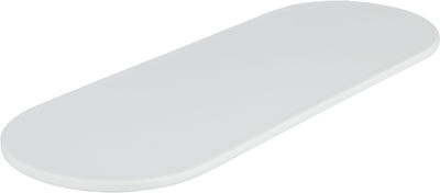 صحن تقديم بورسلان ون مور، 28x12x2.5 سم، بيضاوي، يد خشب - أبيض بني product image 4