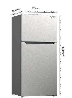 ثلاجة نوفروست اروروا، 513 لتر، 18.1 قدم، 2 باب، AR-660RNH - فضي product image 2