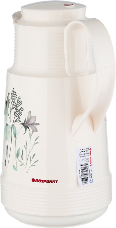ترمس روتبونت، 1 لتر، حافظة داخلية زجاج، هيكل خارجي بلاستيك - كريمي product image 3