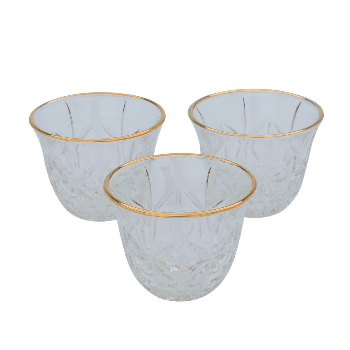 Al Saif Gallery Max glass coffee cup set, 60 ml, 6 pieces - transparent product image 4