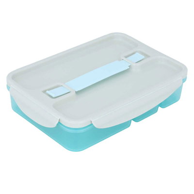 Al Saif Gallery plastic lunch box, 1 liter, 4 containers - blue product image 2