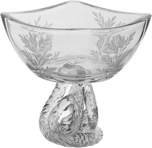 Al Saif Gallery Glass Serving Bowl, 12x12x14 cm, Base, Square - Transparent product image