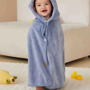 منشفة رضيع كورال فليس ريفي، 85×85 سم - بترولي ازرق product image