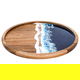 صينية تقديم خشب السيف غاليري، 30x30x3 سم - بني product image 1