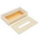 Diamond Glow Wooden Tissue Box, 23.5 x 12.5 x 6 cm - Beige Gold product image 2