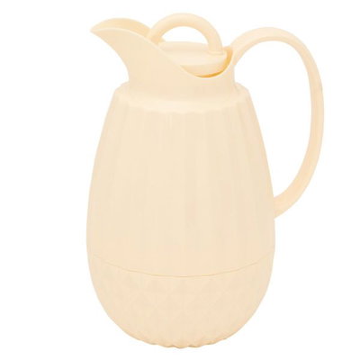 Al Saif Gallery Timeless Diamond thermos, 1 liter, thermal glass inner container, plastic outer shell - beige product image 2
