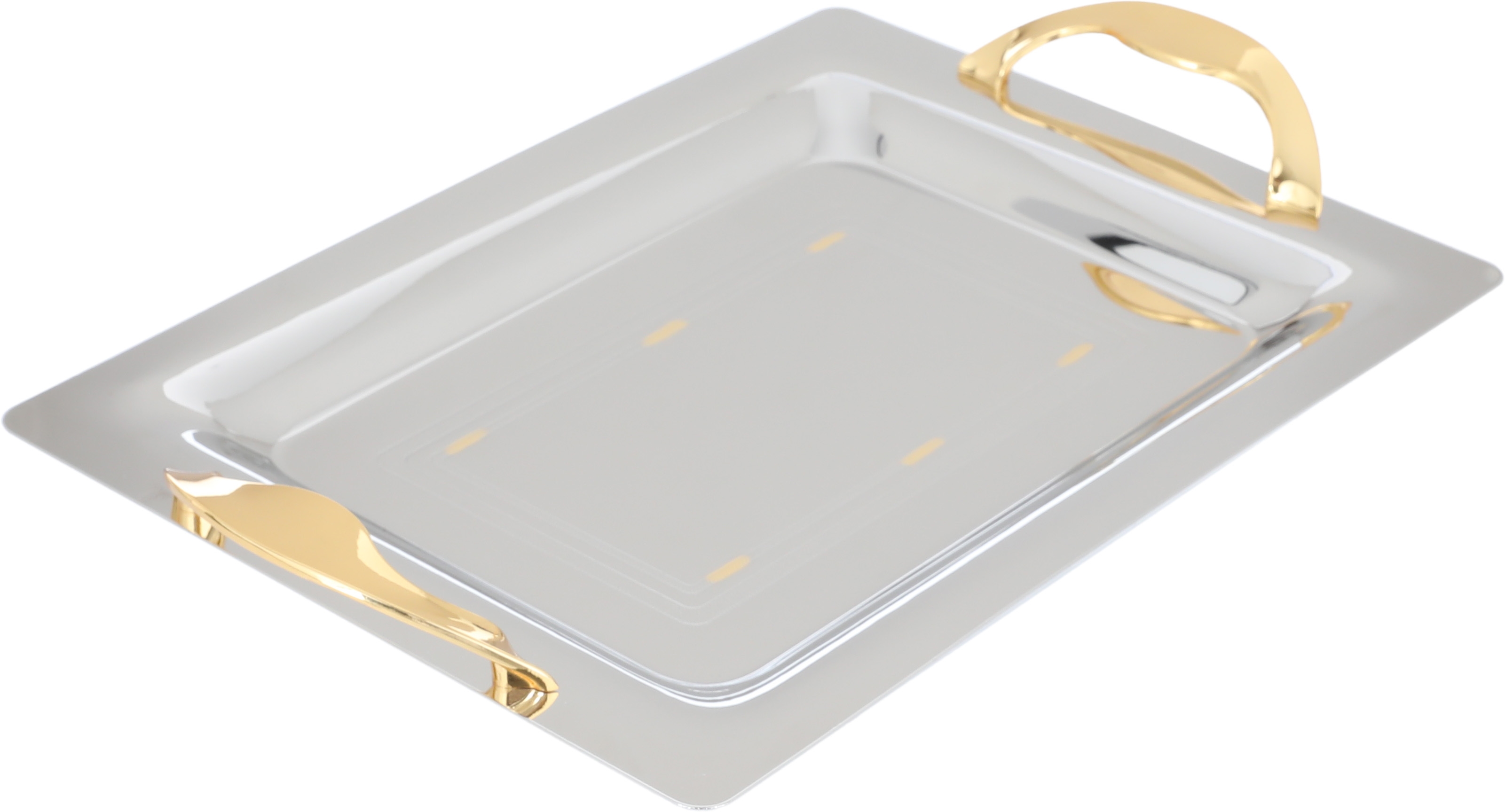 طقم طوفريات استيل، 3 قطع - فضي ذهبي product image 2