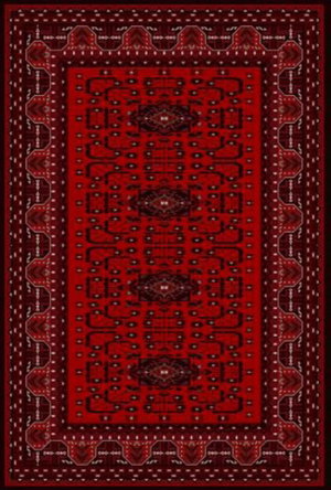 سجاده بشاير شكل مستطيل، 0.90×1.50 سم، صنع آلياً - احمر product image