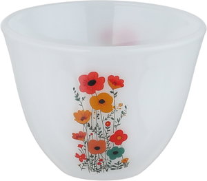 طقم فناجين قهوة عربي سعودي بورسلان السيف بلص، 12 قطعة، زخارف ملونة - أبيض product image 2