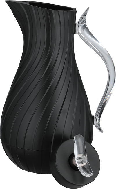 ترمس ليال جلوري، 1 لتر، خامة داخلية زجاج، يد شفاف، غطاء ضغاط - اسود product image 5