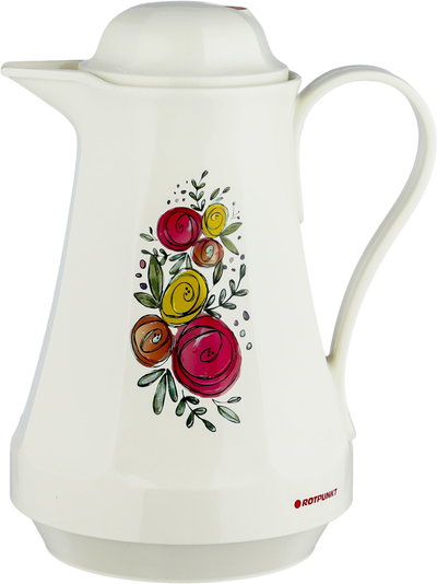 Rotpunkt 430 Plastic Thermos, 1 Liter, Glass Inner Container - Cream product image 2