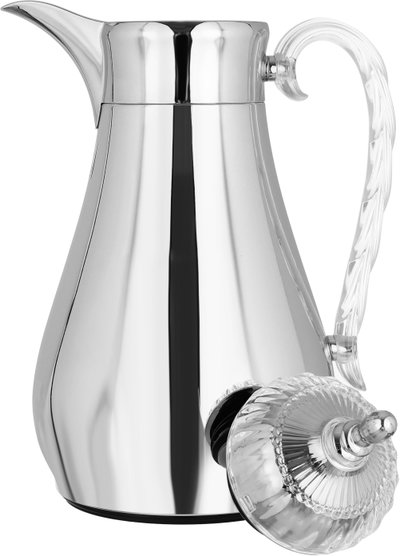 Al-Saif Gallery Al-Hanouf thermos set with tray, 3 pieces - silver product image 6