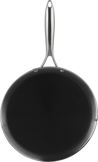 Cookcell Ceramic Flat Frying Pan, 34 cm, Stainless Steel Handle - Black Silver product image 4