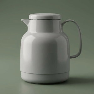 Helios thermos, 1 liter, glass inner container, plastic outer shell - light gray product image