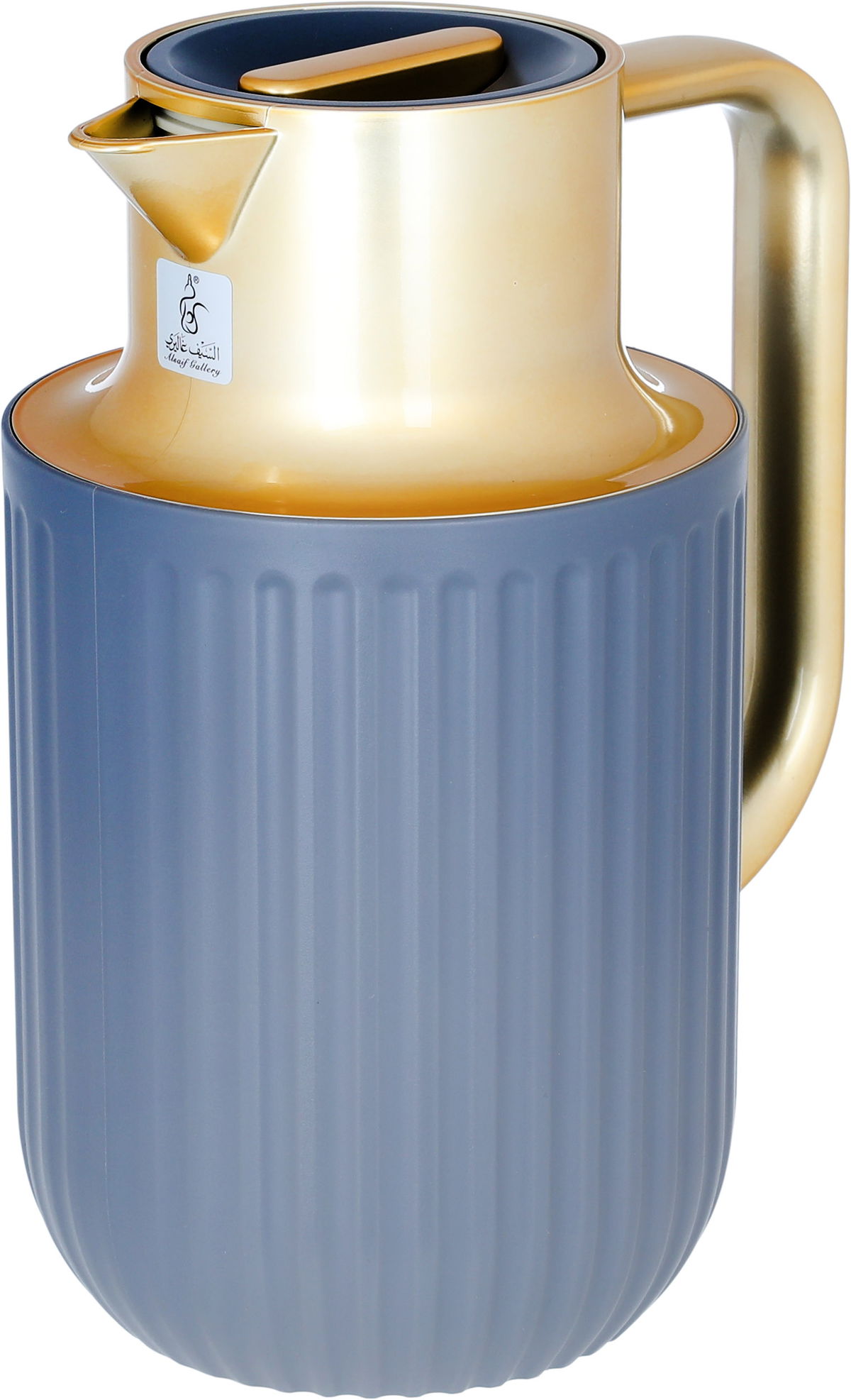 Everest Thermos, 1 liter, thermal glass inner shell, plastic outer shell - dark grey product image 2