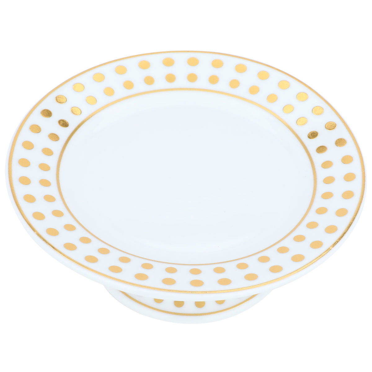 Al Saif Gallery Porcelain Dessert Stand, 12 X 12 X 4.5 Cm, Round, Base - White product image 2