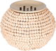 مبخرة دائري السيف غاليري، 12×11.5×11.5 سم، مزينة بالخرز - ذهبي product image 1