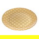 Al Saif Gallery Glass Serving Plate, 32X32X2 Cm - Gold product image 2
