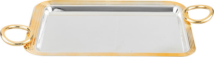 Alsaif Gallery Steel Tofry Set, 3 Pieces - Silver Gold product image 3
