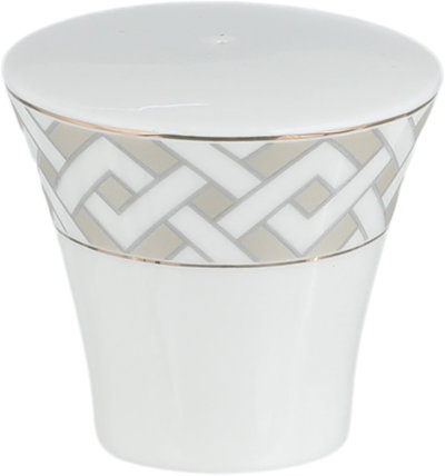 طقم تقديم سفرة بورسلان السيف غاليري، 65 قطعة، نقش ذهبي - أبيض بيج product image 6