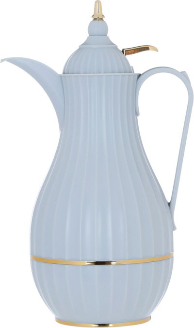 Alsaif Gallery Tamim 7 Thermos, 0.6 L, Glass Inner Carrier, Plastic Outer Body - Light Grey product image 2