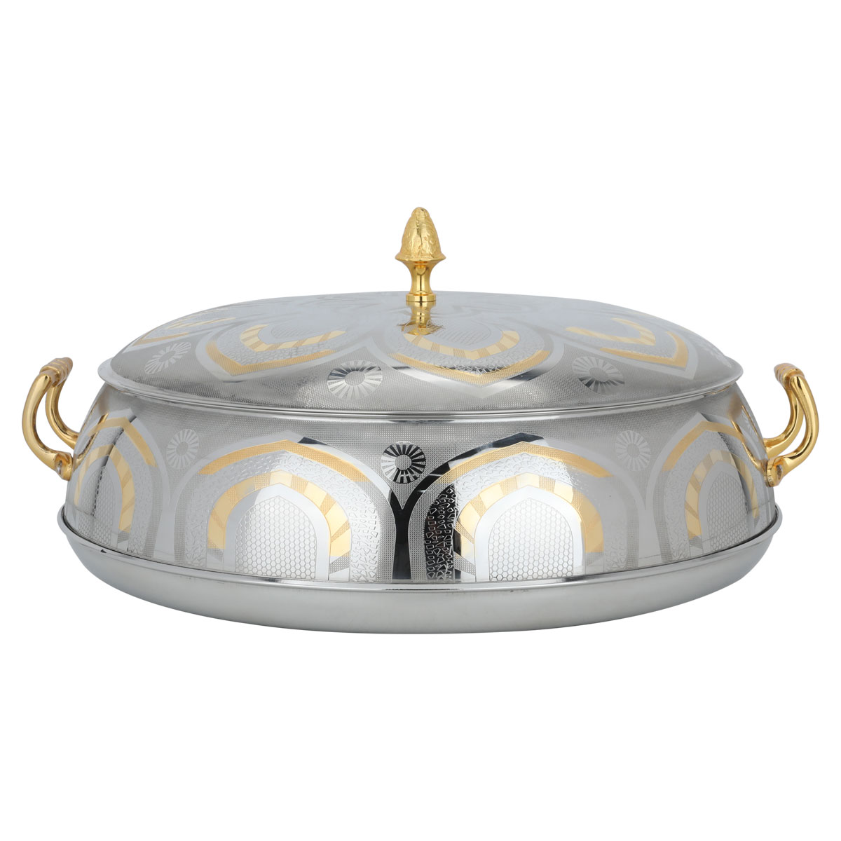 حافظة طعام استيل ماجليت، 6.5 لتر، منقوش - فضي product image 3