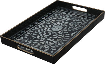 Al Saif Gallery Plastic Serving Tray Set, 2 Pieces - Multicolor product image 2