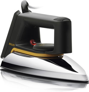 Philips HD1172/27 Dry Iron, 1000W, Aluminum Soleplate - Black product image
