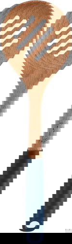 ملعقة تقليب طعام خشب بلاستيك السيف غاليري، 33×9.5 سم - ازرق غامق خشبي product image 1