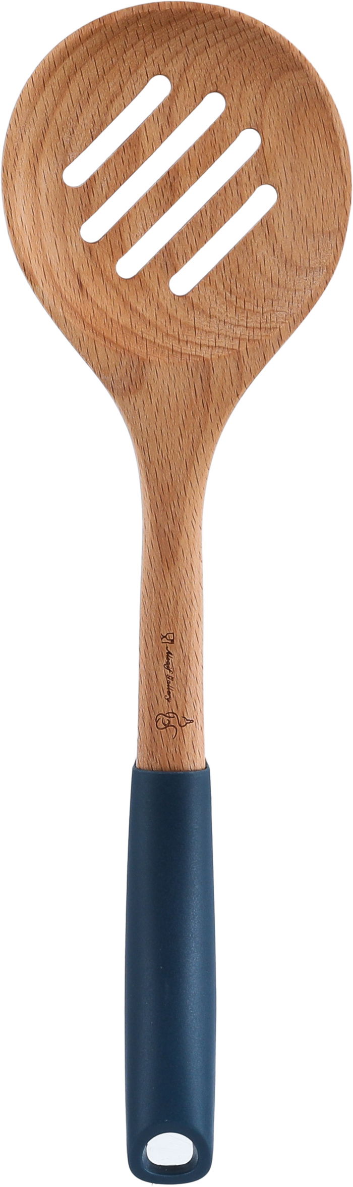 ملعقة تقليب طعام خشب بلاستيك السيف غاليري، 33×9.5 سم - ازرق غامق خشبي product image 1