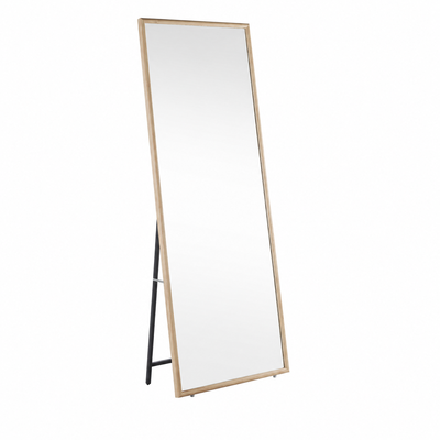 مراية ستاند زجاج، 180×70 سم، ستاند معدن، اطار خشب MDF - خشبي product image 2