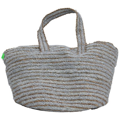 Al Saif Gallery wicker thermos bag, 50 x 28 cm - gray brown product image 3