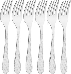 طقم شوك حلا استيل السيف غاليري، 6 قطع، 15x2.2 سم - فضي product image