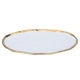 Al Saif Gallery porcelain serving plate, 31x18x2 cm, oval, with golden font - white product image 2