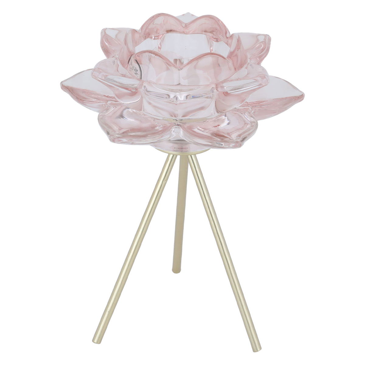 Al Saif Gallery Glass Candle Holder, Round - Pink product image 2