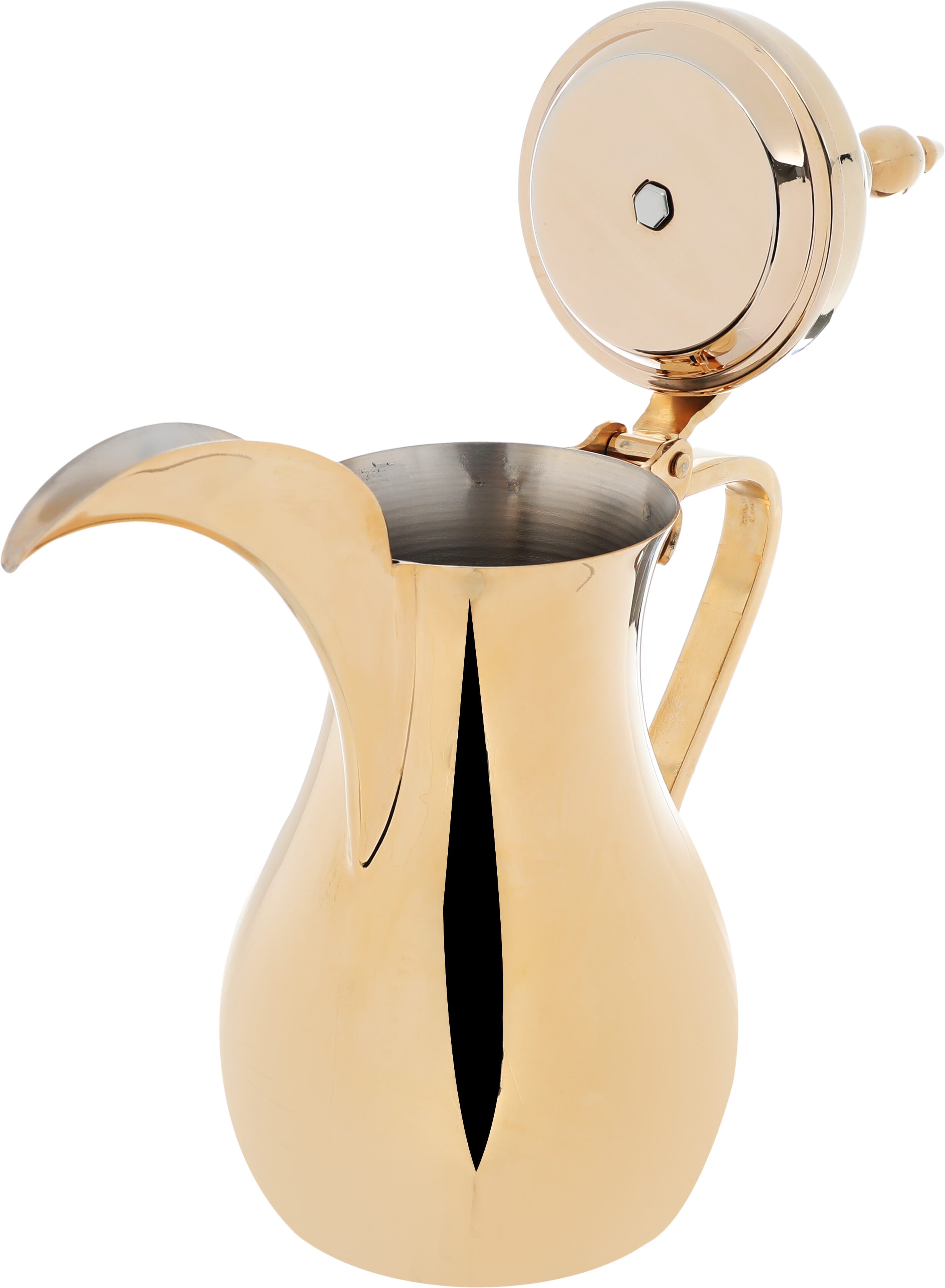 Al Saif Gallery Sulaiman Steel Dallah, 1.56 litre - Gold product image 3